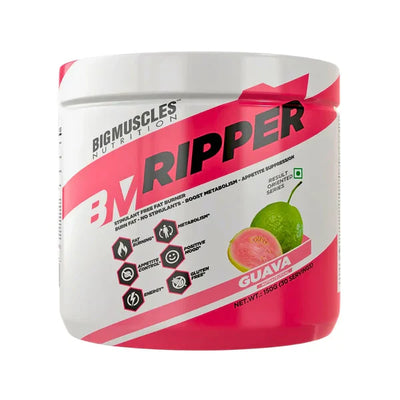 Big Muscles Ripper Stimulant Free Fat Burner | 150g | 30 Servings | Fat Loss, Energy & Metabolism Support | Stimulant-Free Formula