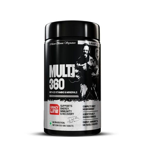 William Bonac Signature Multi 360 – Advanced Multivitamin | 60 Tablets | 25+ Essential Vitamins & Minerals for Strength, Immunity & Vitality