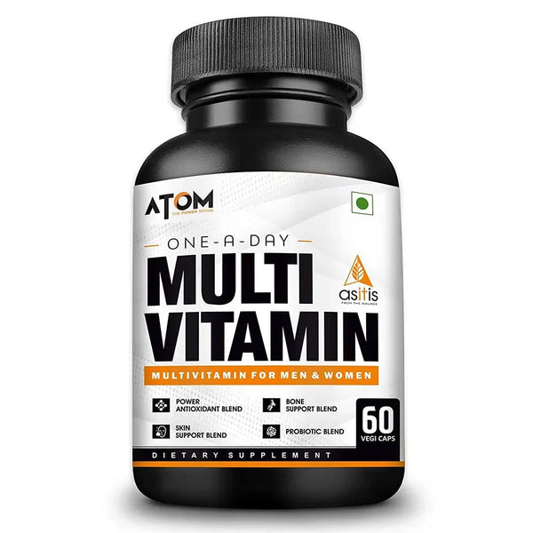 AS-IT-IS Nutrition ATOM Multivitamin | 60 Veggie Capsules | Daily Wellness, Energy & Immunity Support