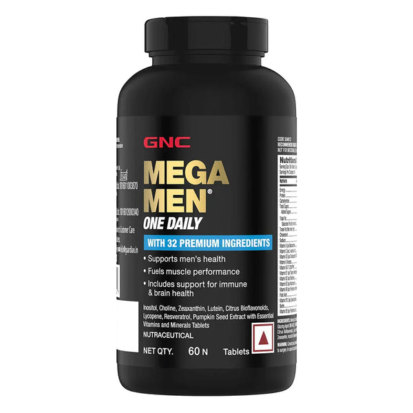 GNC Mega Men One Daily Multivitamin | 60 Tablets | Daily Energy, Immunity & Overall Wellness for Men